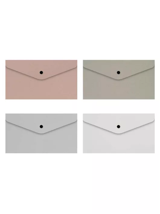 Irattartó tasak DL, patentos, műanyag, MFP, Idealink