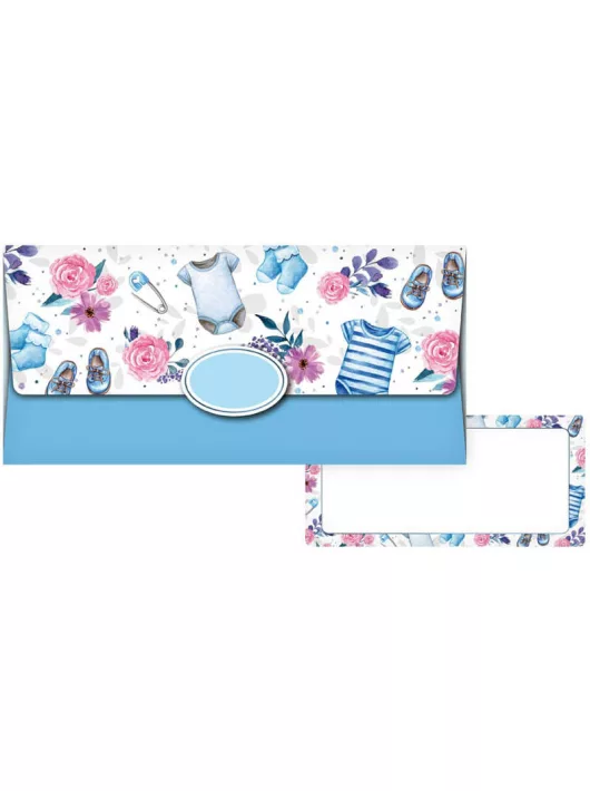 Pénzes boríték, MFP, 55-090, kék, babás