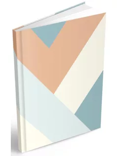   Jegyzetfüzet, keményfedeles notesz A/5, 100 lapos, kockás, absztrakt minta