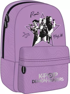   K-POP Démonvadászok hátizsák, iskolatáska, 40x29x13cm, 370g, 15l, levendula