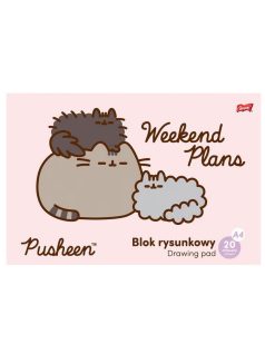 Pusheen cicás vázlatfüzet, A/4, 20 lap (663291)