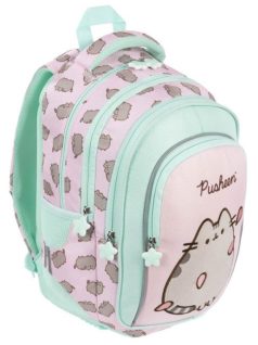   Pusheen cicás hátizsák, iskolatáska, 40x28x18cm, rózsaszín