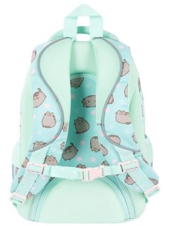   Pusheen cicás hátizsák, iskolatáska, 40x28x18cm, mentazöld