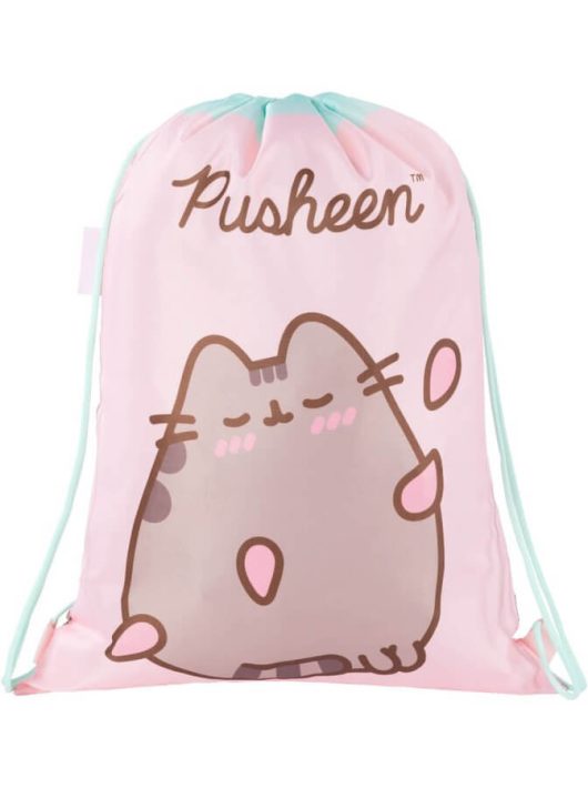 Pusheen cicás tornazsák, 42x32cm, rózsaszín