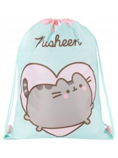 Pusheen cicás tornazsák, 42x32cm, mentazöld