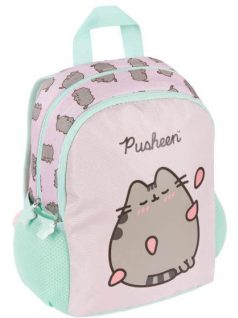 Pusheen cicás hátizsák, ovis, 28x23x10cm, rózsaszín