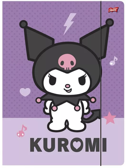 Kuromi gumis mappa A/4, lila