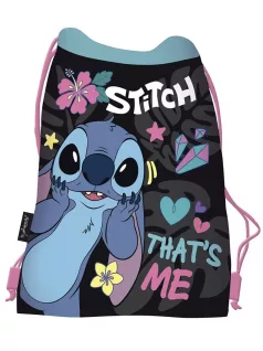 Stitch tornazsák, 43x34cm, fekete, That's me