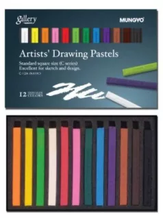   Rajzkréta, pittkréta 12 db-os szett, alapszín, Mungyo Artists' Drawing Pastel C-12A