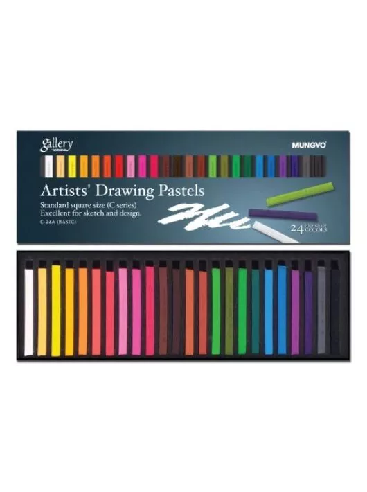 Rajzkréta, pittkréta 24 db-os szett, Mungyo Artists' Drawing Pastel C-24A