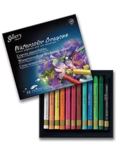   Akvarellkréta 12 db-os szett papírdobozban, Mungyo Gallery Watercolor Crayons MAC-12