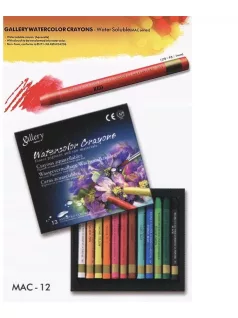   Akvarellkréta 12 db-os szett papírdobozban, Mungyo Gallery Watercolor Crayons MAC-12