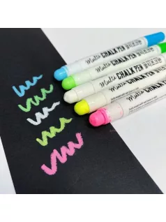   Krétamarker, krétafilc táblákhoz, üveghez, 5 db-os szett, Mungyo Chalk Pen