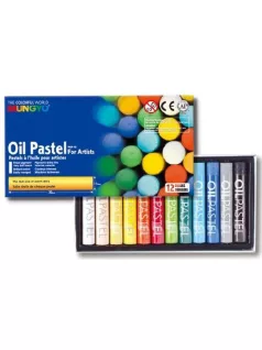   Olajpasztell kréta 12 db-os szett, Mungyo Oil Pastel for Artist MOP-12