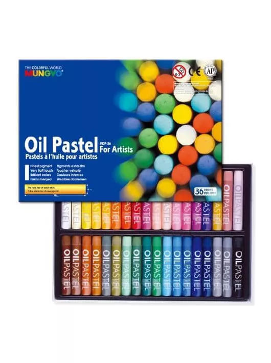 Olajpasztell kréta 36 db-os szett, Mungyo Oil Pastel for Artist MOP-36