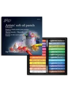   Lágy olajpasztell kréta 24 db-os szett, Mungyo Gallery Artists' soft oil pastels MOPV-24
