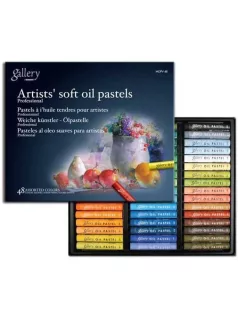   Lágy olajpasztell kréta 48 db-os szett, Mungyo Gallery Artists' soft oil pastels MOPV-48