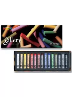   Extrafinom porpasztell kréta 15 db-os szett, Mungyo Gallery extra fine soft pastels MPA-15
