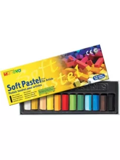   Rövid porpasztell kréta 12 db-os szett, Mungyo Soft Pastel for Artists MPS-12