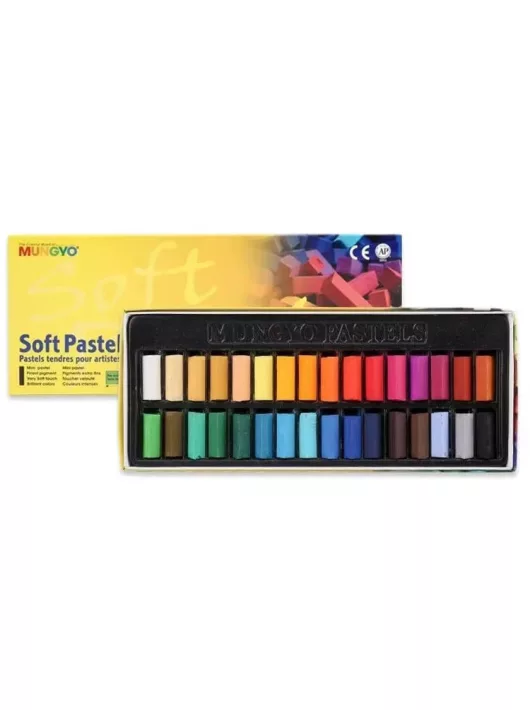 Rövid porpasztell kréta 24 db-os szett, Mungyo oft Pastel for Artists MPS-24