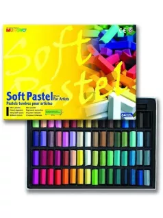   Rövid porpasztell kréta 64+2db-os szett, Mungyo oft Pastel for Artists MPS-64A