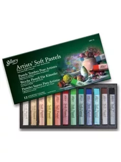   Extrafinom porpasztell kréta 12 db-os szett, Mungyo Gallery Artist' Soft Pastels MPV-12