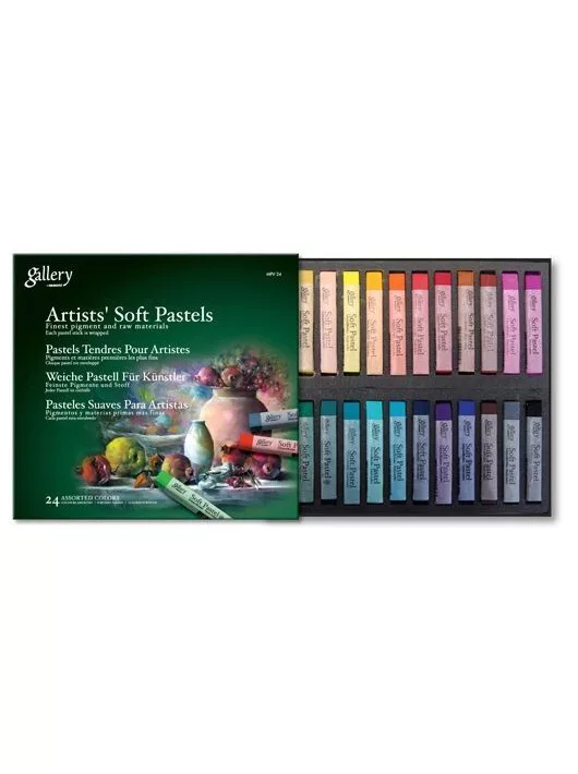 Extrafinom porpasztell kréta 24 db-os szett, Mungyo Gallery Artist' Soft Pastels MPV-24