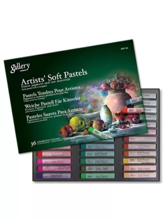 Extrafinom porpasztell kréta 36 db-os szett, Mungyo Gallery Artist' Soft Pastels MPV-36