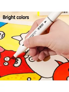 Sketch markerkészlet kétvégű, 48 darabos, Deli