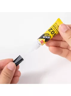 Pillanatragasztó, 2x3g, áttetsző, Deli