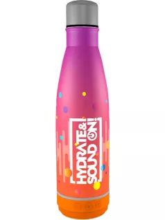   Nebulo thermo kulacs, fém, 460ml, beépített BLUETOOTH hangszóróval, rózsa-narancs