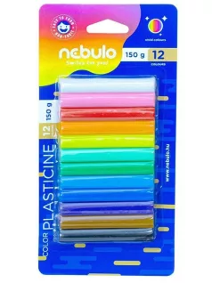 Gyurmakészlet, színes, 12 db-os, 150g, Nebulo