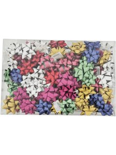   Öntapadós csillag, kicsi, kb. 5 cm-es, glitteres, többféle szín, 1 db