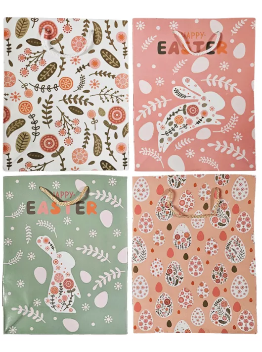 Húsvéti ajándéktáska 23x18cm, közepes, 4 féle (PPF000110)