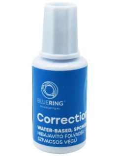   Hibajavító folyadék, vízbázisú, szivacsos, 20 ml, Bluering