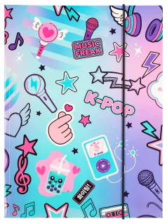 K-POP Rainbow gumis mappa A/4, CoolPack (27669CP)