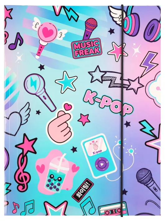 K-POP Rainbow gumis mappa A/4, CoolPack (27669CP)