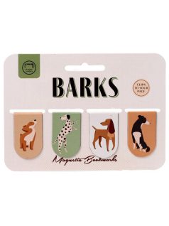 Kutyás mágneses könyvjelző, 4 db/csomag, Kutyafalka