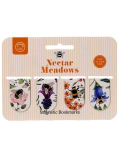 Nektármezők mágneses könyvjelző, 4 db/csomag