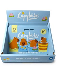 Kapibara mágneses könyvjelző, 4 db/csomag
