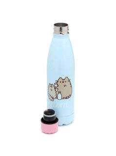   Pusheen cicás rozsdamentes acél thermo palack, 500 ml, ínyenc Pusheen macska