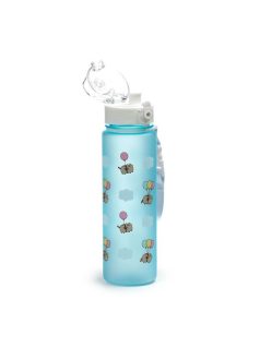 Pusheen cicás kulacs, 600ml, Pusheen macska lufikkal, kék