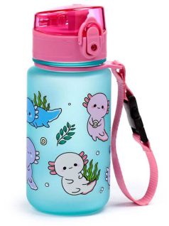 Axolotl kulacs, 350ml, kék-rózsaszín
