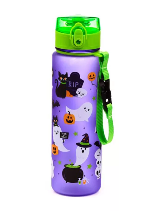Halloweeni kulacs, 600ml, csőrös, kísérteties