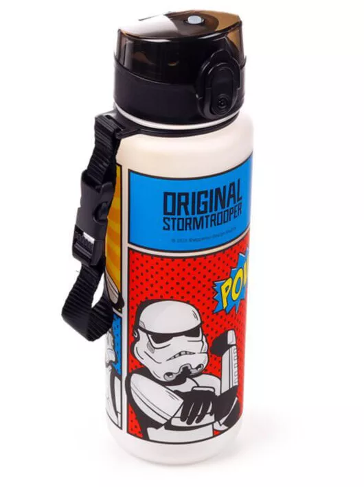 Star Wars kulacs, 600ml, csőrös, Comic - Eredeti Stormtrooper