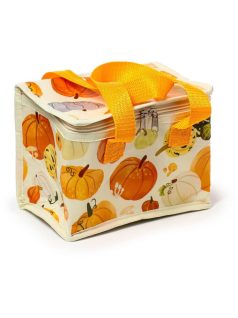   Őszi szüret (tök mintás) uzsonnás táska, hűtőtáska, 20x15x14cm