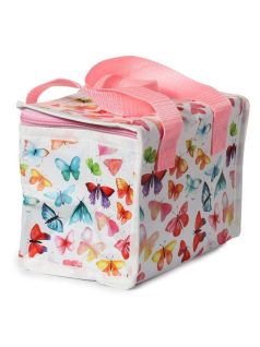   Lepkés uzsonnás táska, hűtőtáska, 20x15x14cm, pillangók