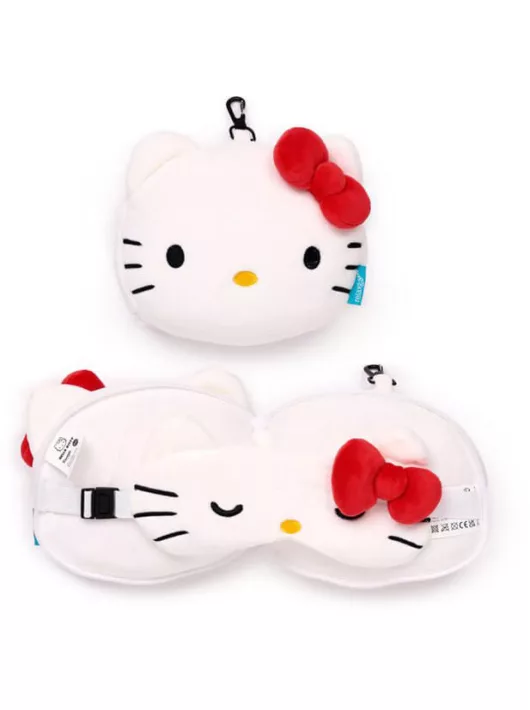 Hello Kitty cicás utazópárna szemmaszkkal, Relaxeazzz
