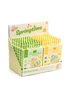   Húsvéti kreatív szett, festhető műanyag függődísz, húsvéti tojás, Springtime
