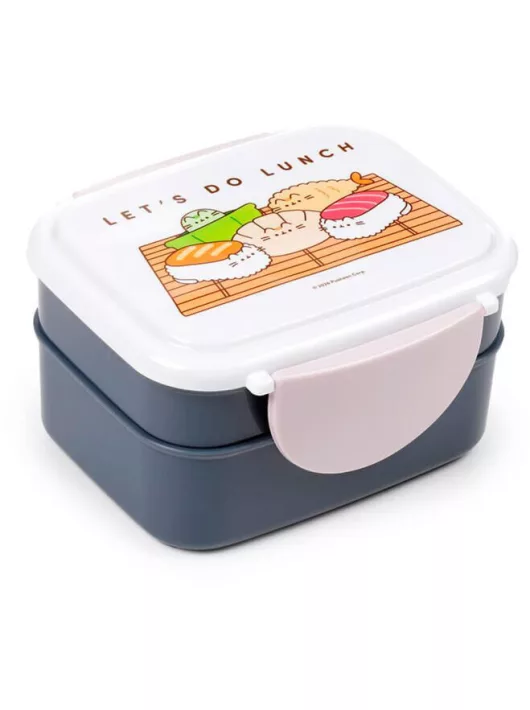 Pusheen cicás ételhordó, uzsonnás doboz szett, Bento, Sushi Club